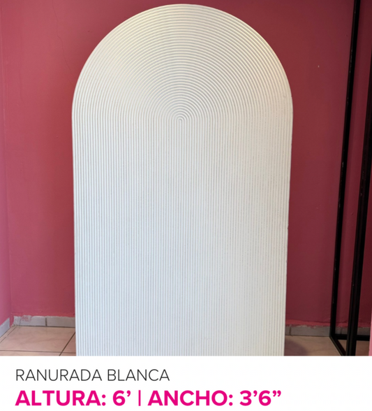Pared Ranurada Blanca