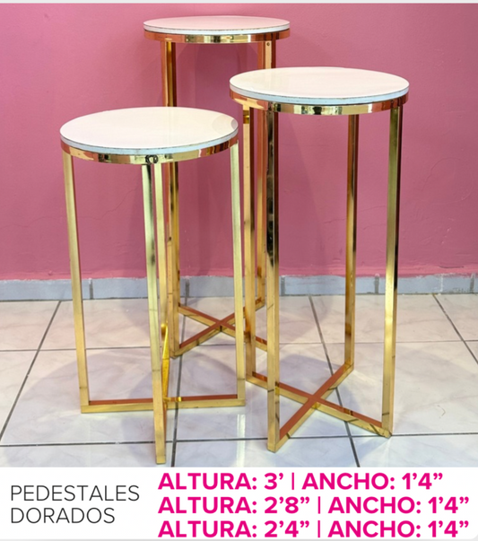 Pedestales Dorados